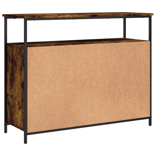 vidaXL Skjenk røkt eik 100x35x80 cm konstruert tre