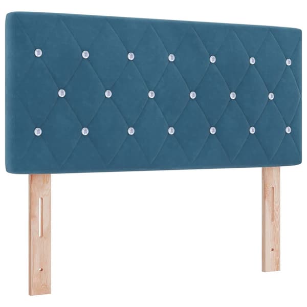vidaXL Huvudgavel Mörkblå 90 cm Sammet