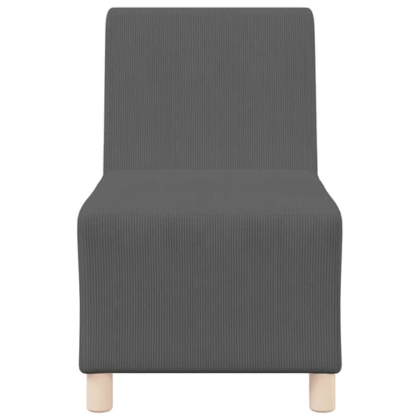 vidaXL Modulsofa utan armstöd 3 pcs Mörkgrå 55 x 74 x 82 cm