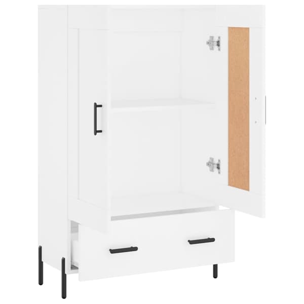 vidaXL Highboard hvit 69,5x31x115 cm konstruert tre