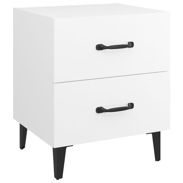 vidaXL Sängbord 2 st vit 40x35x47,5 cm