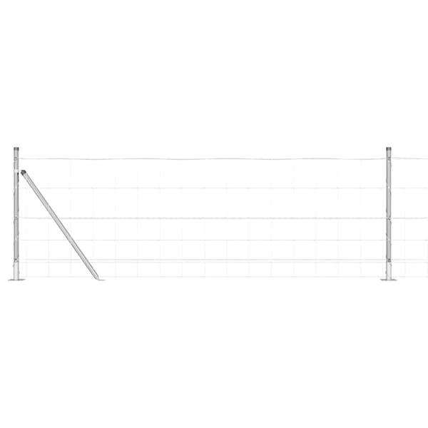 vidaXL Gjerdepåle Galvanisert 25 x 0,8 m Stål