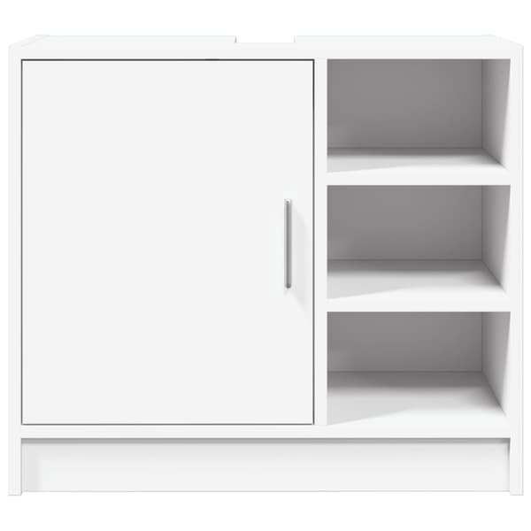 vidaXL Servantskap hvit 63x29x55 cm konstruert tre