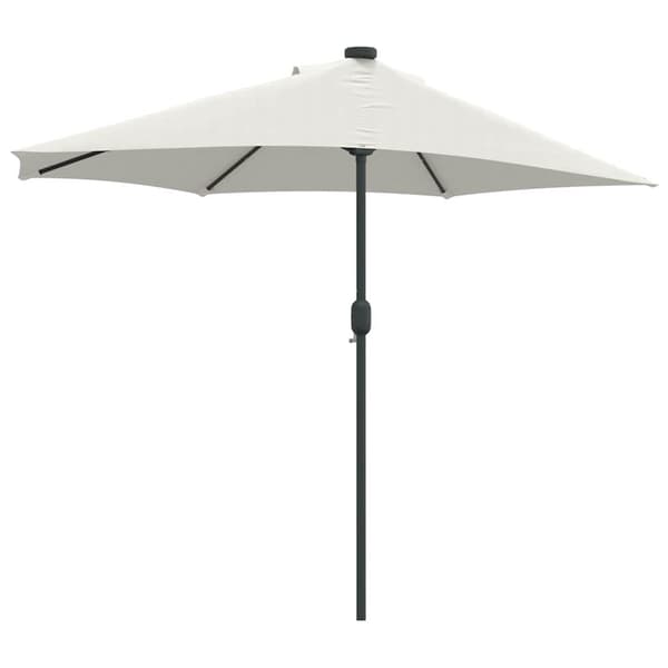vidaXL Hageparasol sand 294 x 150 x 224 cm Polyester og stål
