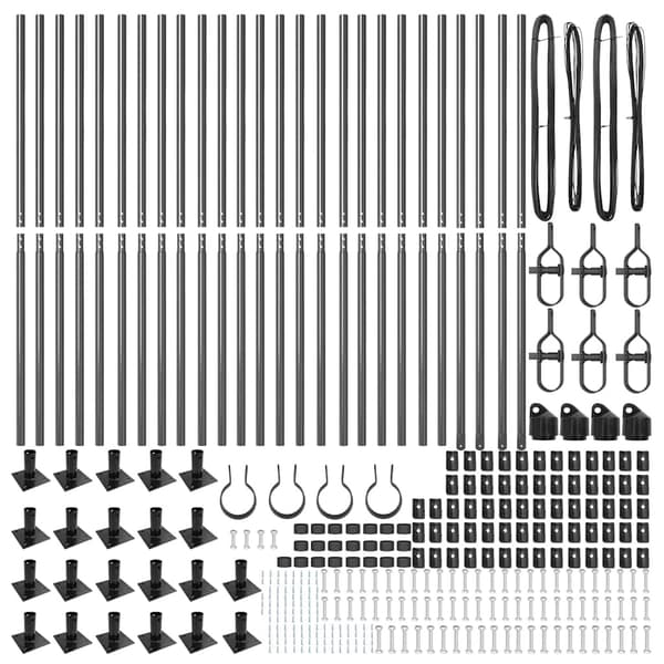 vidaXL Gjerdepåle 26 pcs Grå 3,2 x 3,2 x 130 cm