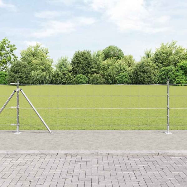 vidaXL Stängselstolpe Galvaniserad 50 x 0,8 m Stål