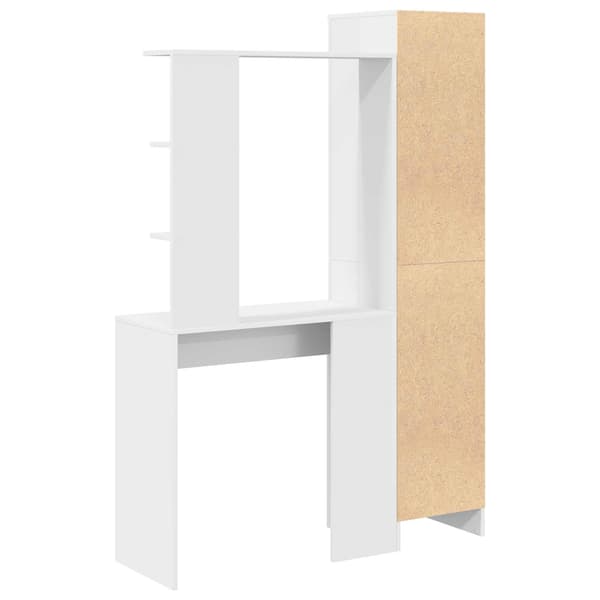 vidaXL Skrivebord 2 pcs Hvit