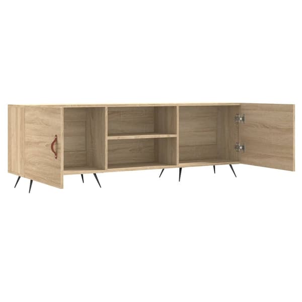 vidaXL TV-benk sonoma eik 150x30x50 cm konstruert tre