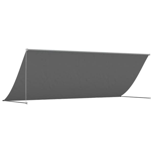 vidaXL Markis infällbar antracit 350x150 cm tyg och stål