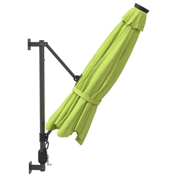 vidaXL Väggmonterat parasoll äpplegrön 290 cm