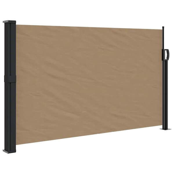 vidaXL Indragbar sidomarkis taupe 120x500 cm