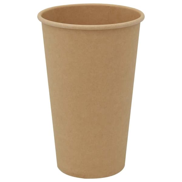 vidaXL Kaffekoppar i papper med lock 1000 st 16oz 400ml