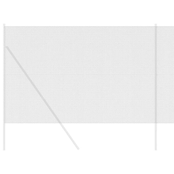 vidaXL Hexagonstängsel Grå 1,6 x 25 m PVC
