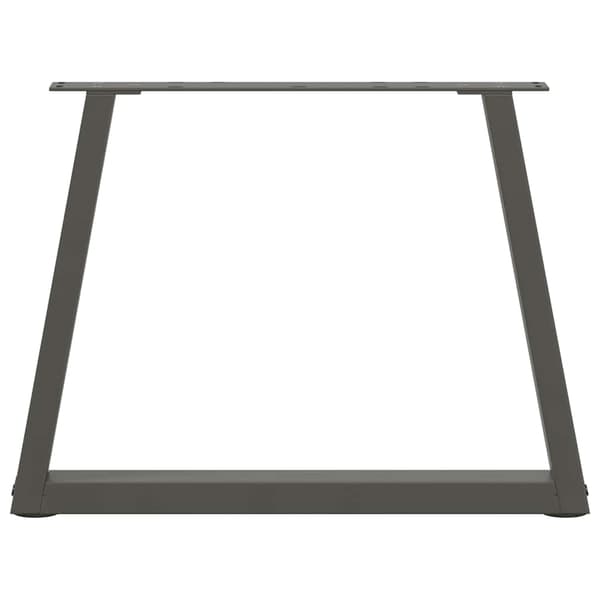 vidaXL Matbordsben V-formade 2 st antracit 70x(42-43,3) cm stål