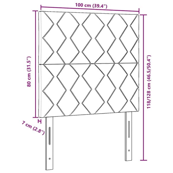 vidaXL LED huvuddyna Kräm 100 cm tyg