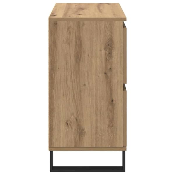 vidaXL Serviesskap 2 pcs Artisan Eik 60 x 35 x 70 cm