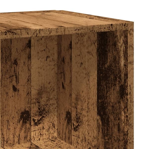 vidaXL Sidebord gammelt tre 33x33x34 cm konstruert tre