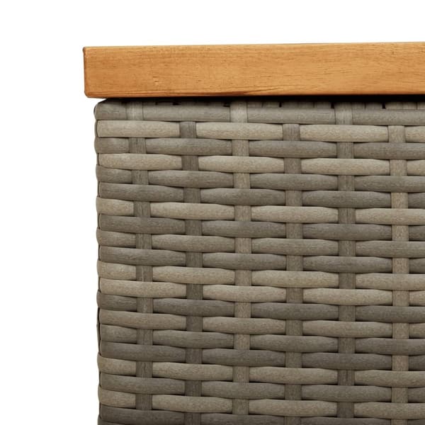 vidaXL Dynbox grå 220x50x54 cm konstrotting akaciaträ