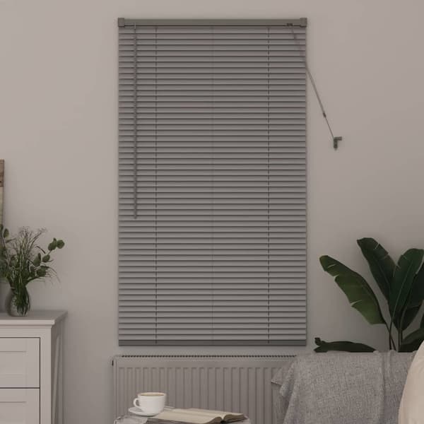 vidaXL Persienner Silver 130 x 75 cm Aluminium