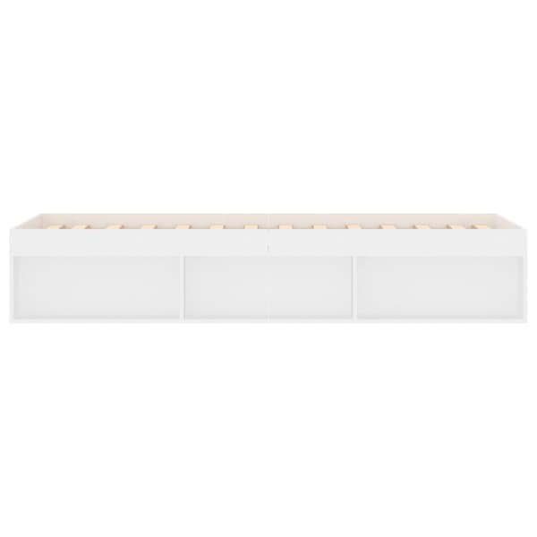 vidaXL Sengeramme hvit 75x190 cm