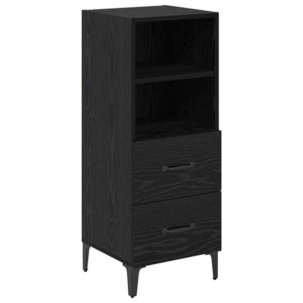 vidaXL Serviesskap Svart eik 34 x 34.5 x 90 cm Konstruert tre