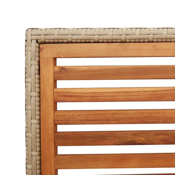 vidaXL Hage stabelstoler 4 pcs Brun og Beige