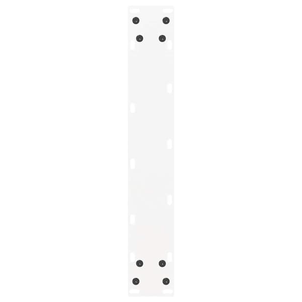 vidaXL Soffbordsben U-formade 2 st vit 50x(72-73) cm stål