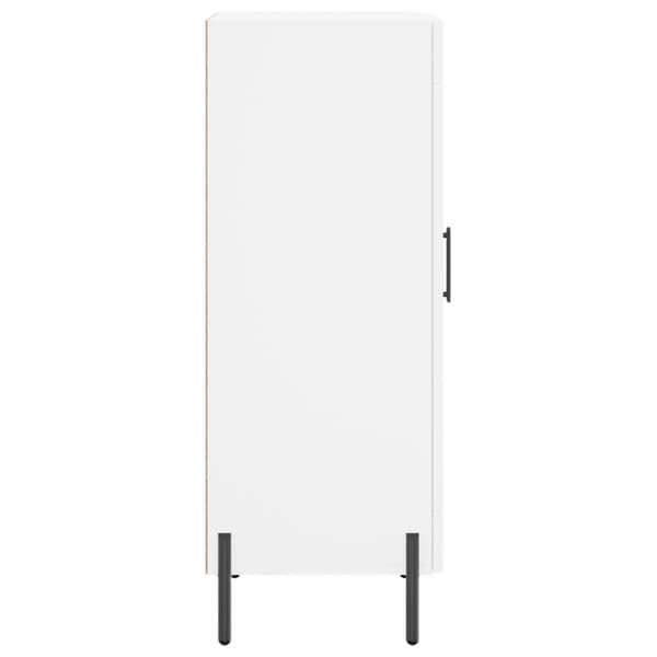 vidaXL Skänk vit 34,5x34x90 cm konstruerat trä