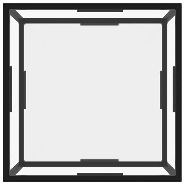 vidaXL Soffbord transparent 60x60x35 cm härdat glas