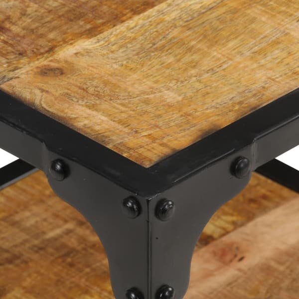 vidaXL Sofabord 40x40x36 cm grov heltre mango change2