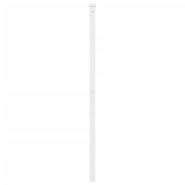 vidaXL Sengegavl i metall hvit 100 cm