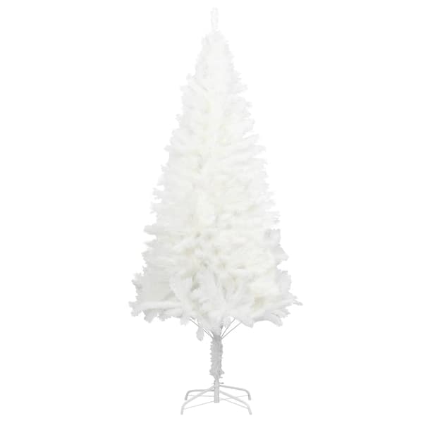 vidaXL Plastgran verklighetstrogna barr vit 120 cm