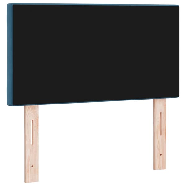 vidaXL LED huvuddyna Mörkblå 80 cm Sammet