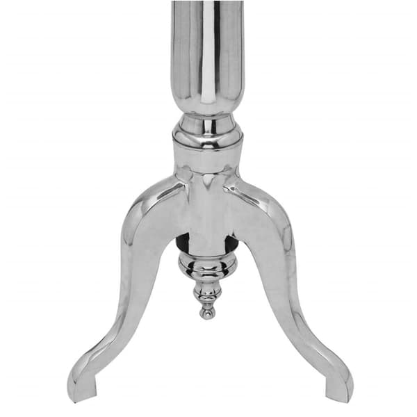vidaXL Sidebord rundt aluminium sølv