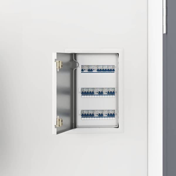 vidaXL Åtkomstpanel Vit 33 x 23 x 3 cm Stål