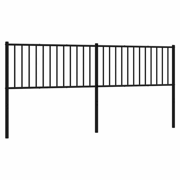 vidaXL Sengegavl metall svart 193 cm