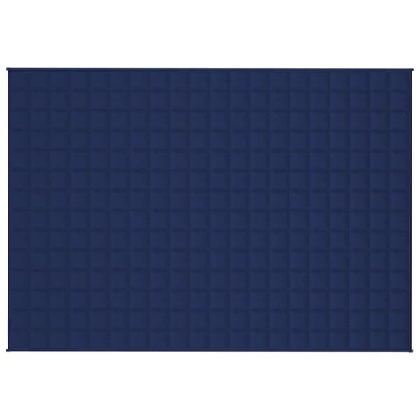 vidaXL Vektdyne blå 137x200 cm 10 kg stoff
