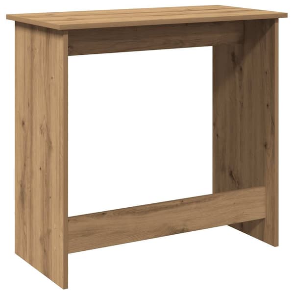vidaXL Skrivebord artisan eik 80x40x75 cm konstruert tre