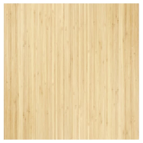 vidaXL Matta rektangulär ljus naturlig 100x100 cm bambu