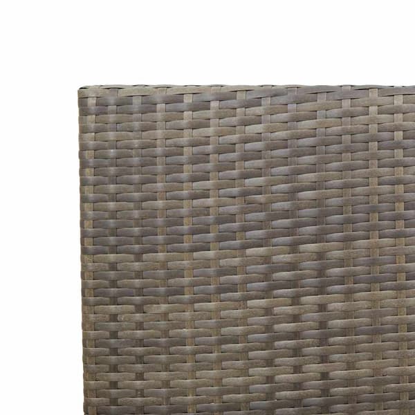 vidaXL Trädgårds stapelbara stolar 4 pcs Grå och Brun