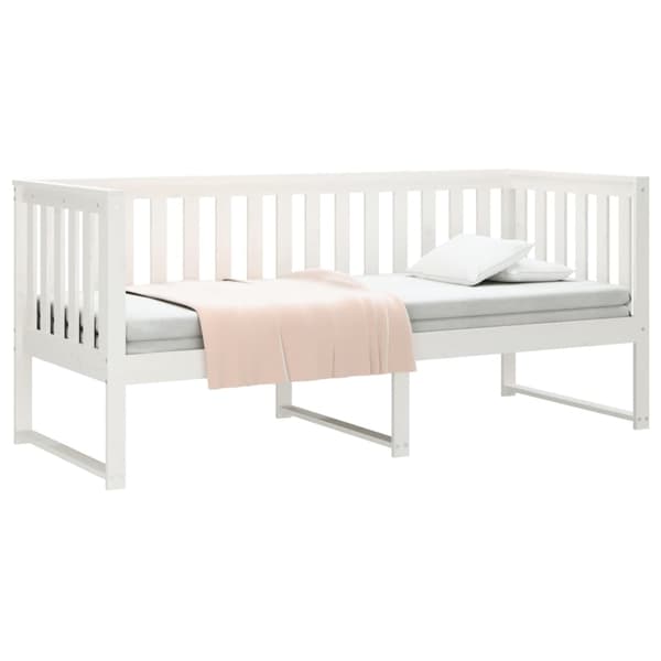 vidaXL Dagbädd vit 80x200 cm massiv furu