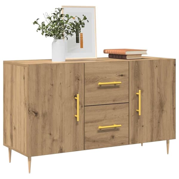 vidaXL Skjenk artisan eik 100x36x60 cm konstruert tre