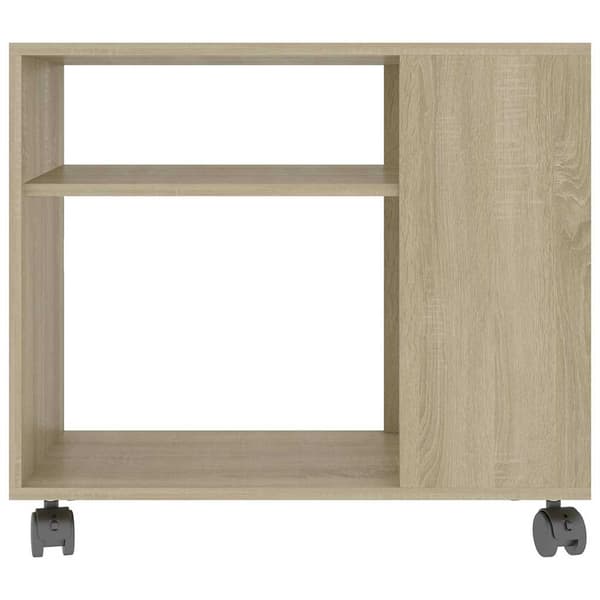 vidaXL Sidebord sonoma eik 70x35x60,5 cm konstruert tre