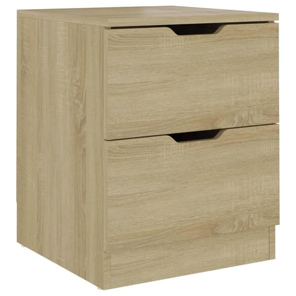 vidaXL Nattbord sonoma eik 40x40x50 cm sponplate