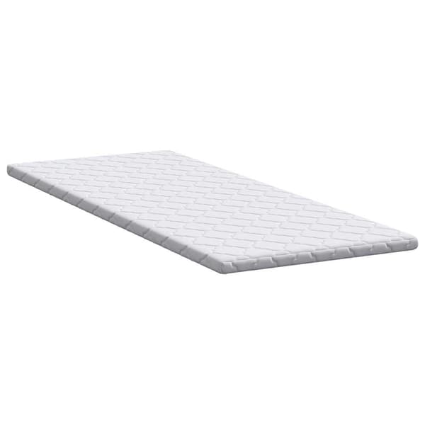 vidaXL Kokostopper Vit 80 x 200 cm Jacquardtyg