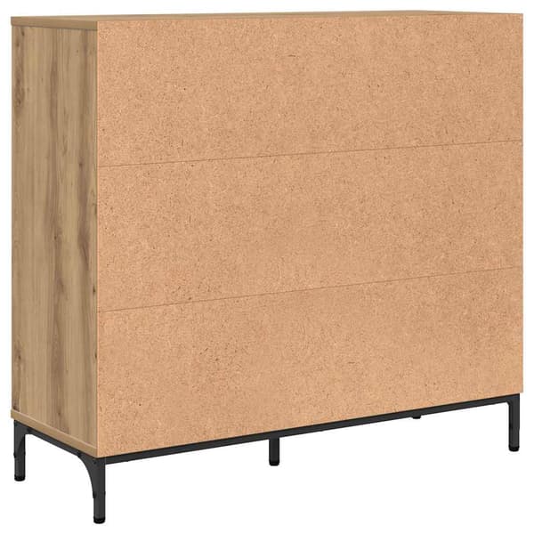 vidaXL Serviesskap artisan eik 89,5 x 33 x 82 cm Konstruert tre
