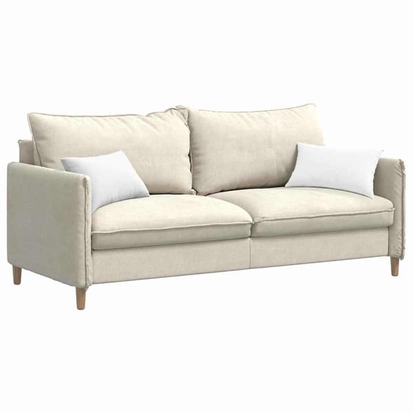 vidaXL Soffkuddar 2 st Vit 50 x 30 cm tyg