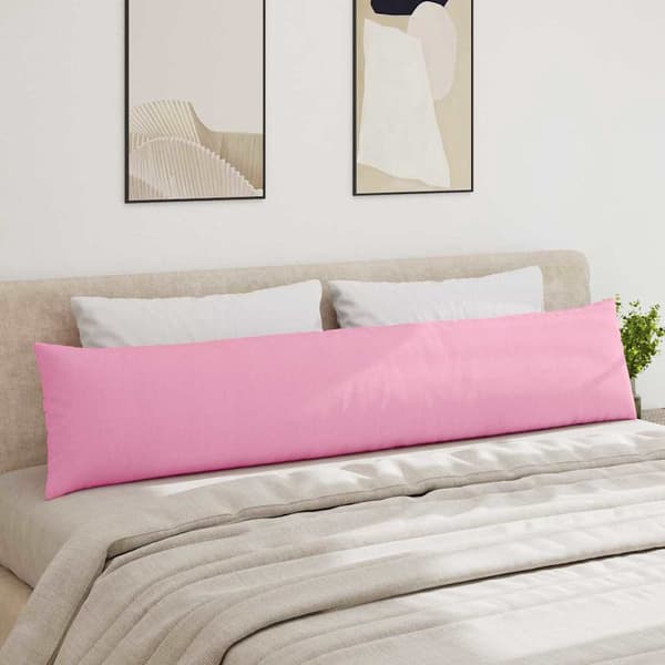 vidaXL Soffkuddar 2 st Rosa 200 x 40 cm tyg
