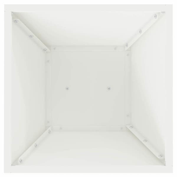 vidaXL Søyleplanter Hvit 35 x 35 x 73 cm