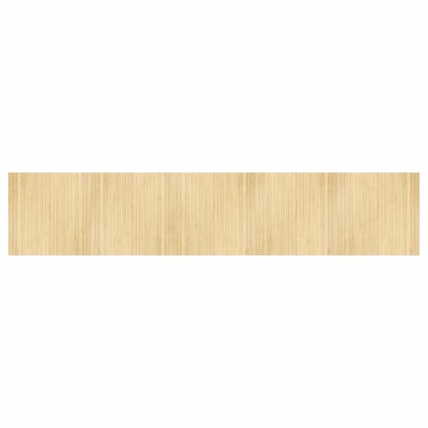 vidaXL Teppe rektangulær lys naturell 100x500 cm bambus